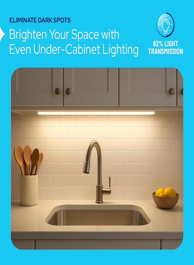 KastLite Under Cabinet Light Cover Replacement Sample Pack | 2" White Acrylic Undercabinet Lens Diffuser | All 8 Shapes Included for Fit Testing - Image 5